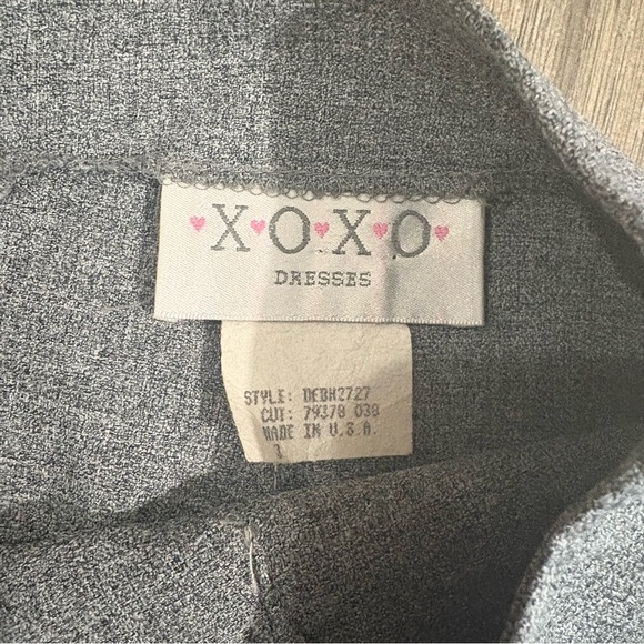 Vtg XOXO Y2K 2000's Mini skirt Gray Juniors Sz 3 A Line - Picture 2 of 6